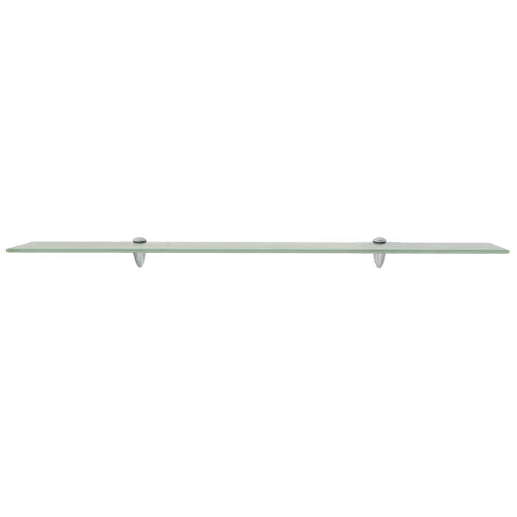 vidaXL Floating Shelves 2 pcs Glass 100x20 cm 8 mm