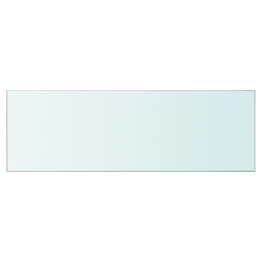 vidaXL Shelves 2 pcs Panel Glass Clear 90x30 cm