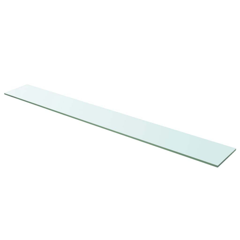 vidaXL Shelves 2 pcs Panel Glass Clear 110x15 cm