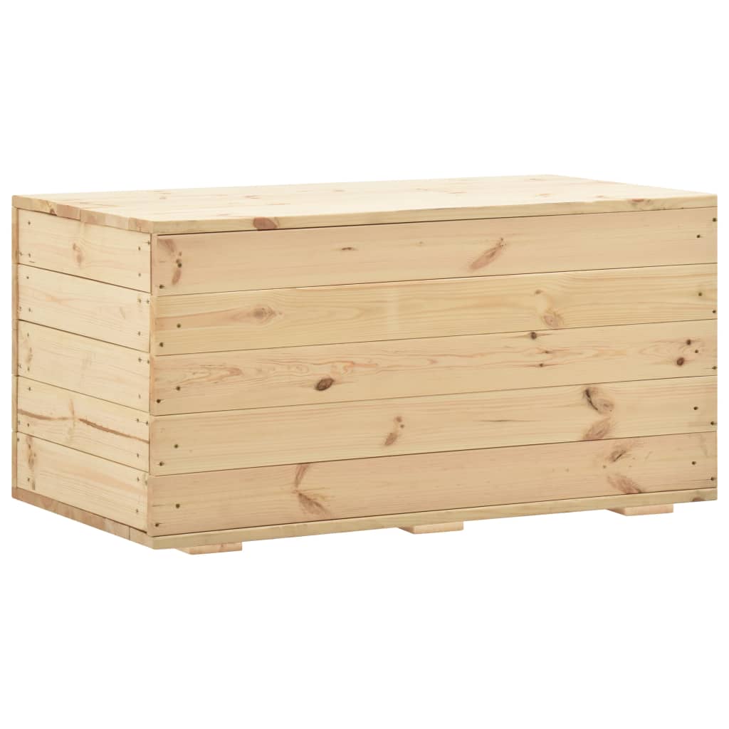 vidaXL Storage Box 100x54x50.7 cm Solid Pine Wood
