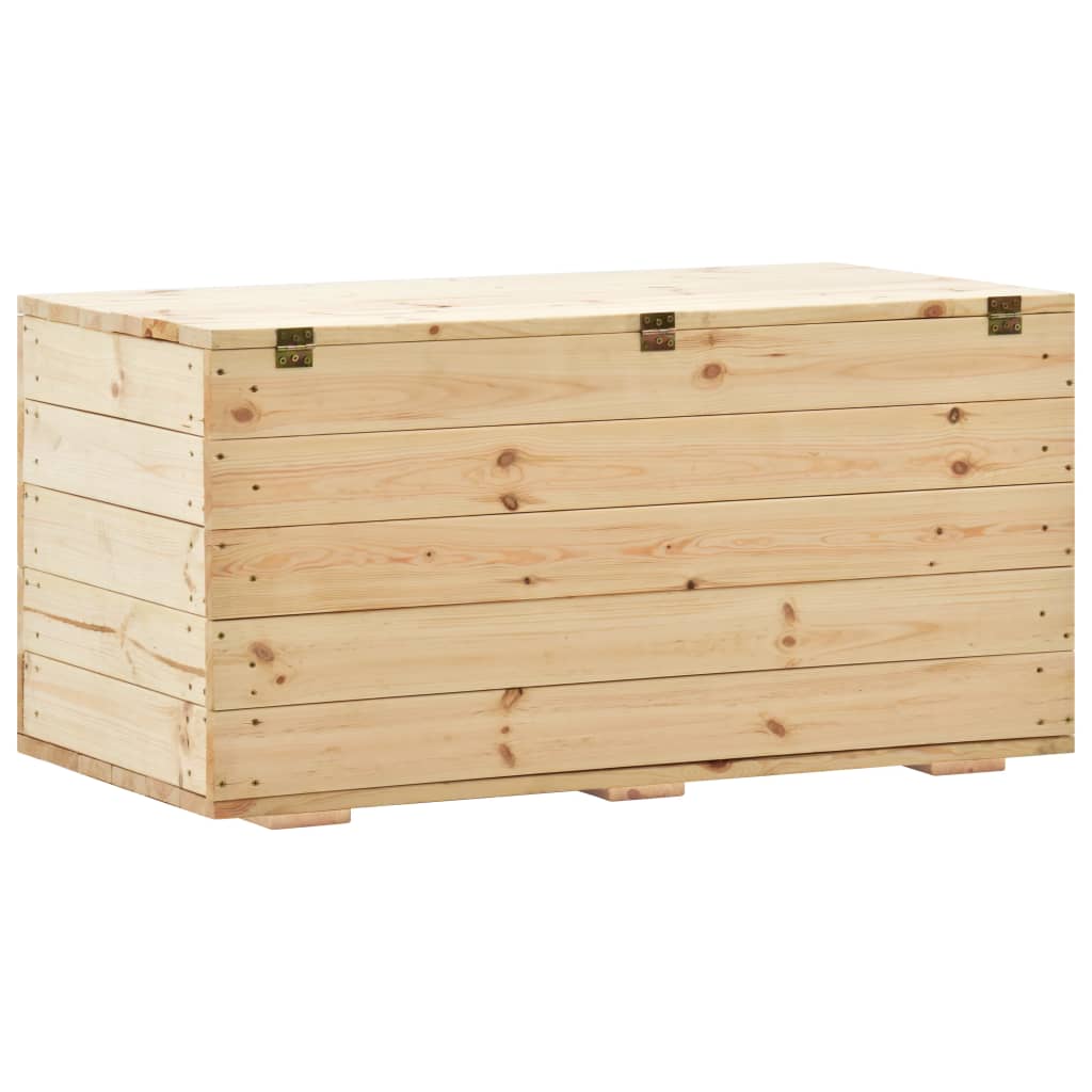 vidaXL Storage Box 100x54x50.7 cm Solid Pine Wood