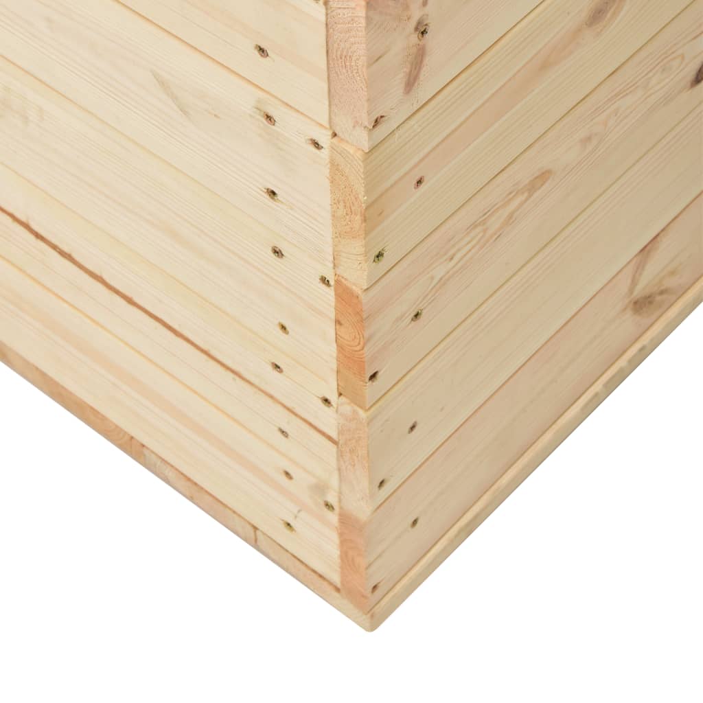 vidaXL Storage Box 100x54x50.7 cm Solid Pine Wood