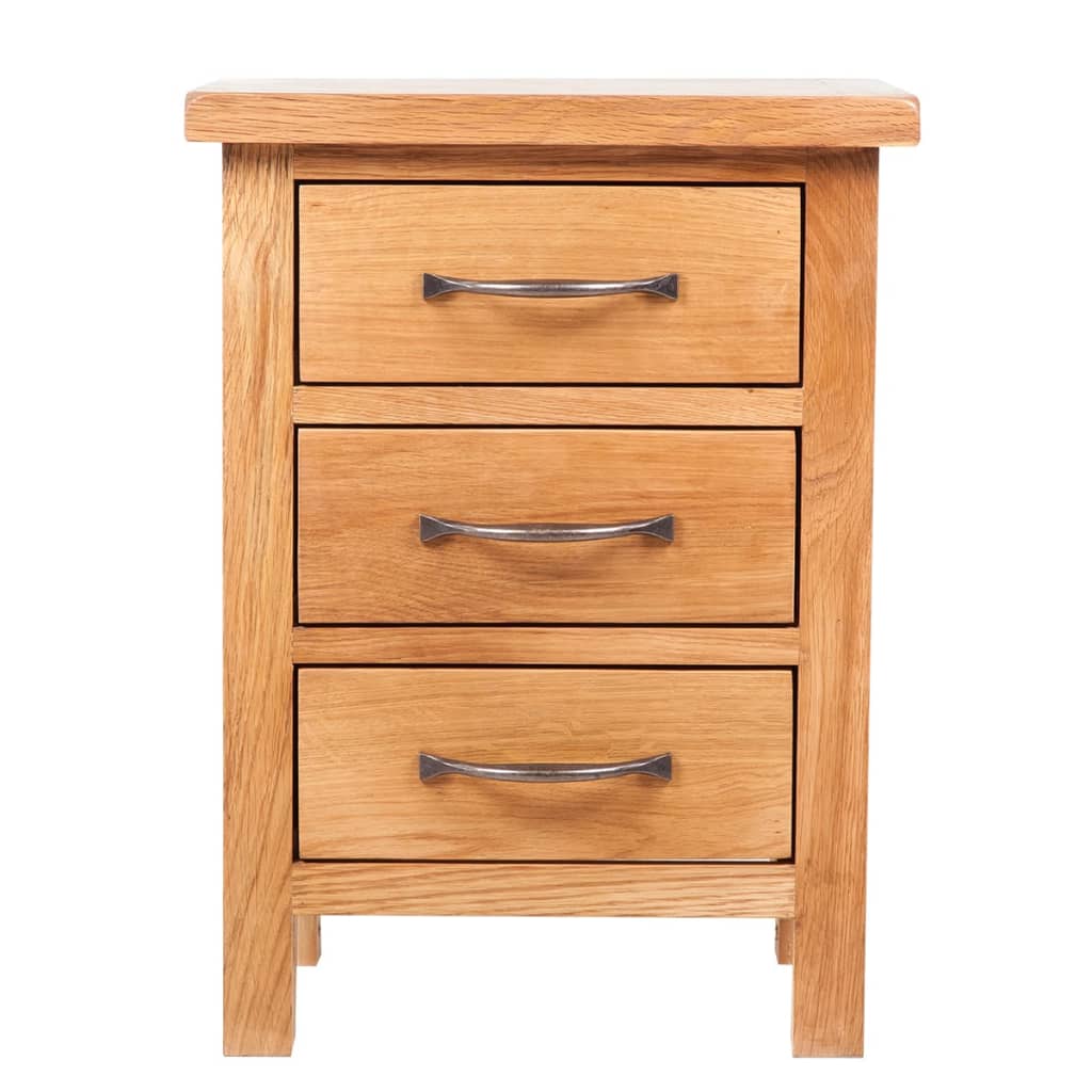 vidaXL Nightstands 2 pcs 40x30x54 cm Solid Oak Wood