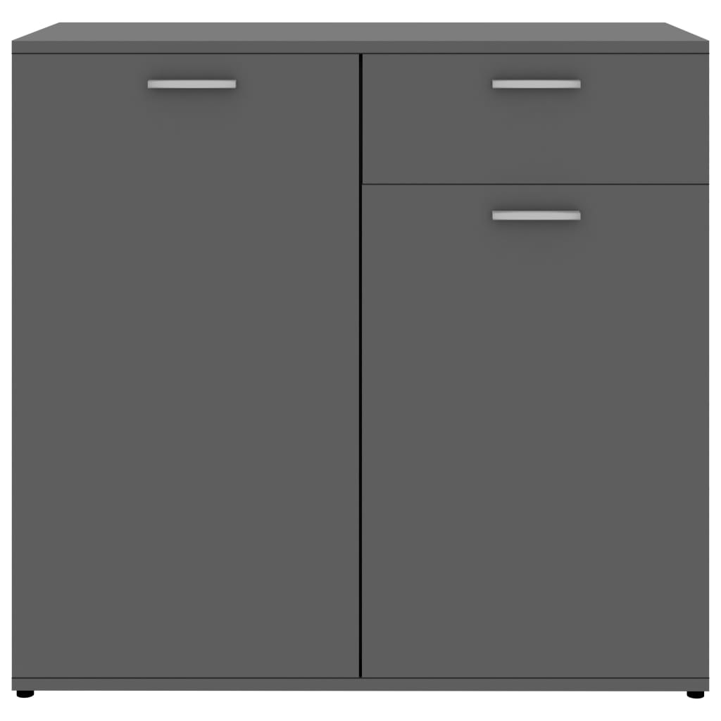 vidaXL Sideboard Grey 80x36x75 cm Engineered Wood