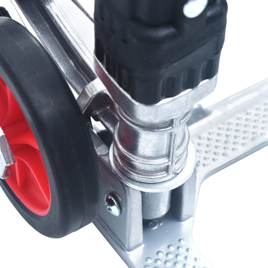 vidaXL Foldable Stair Transport Trolley 70 kg Aluminium Silver