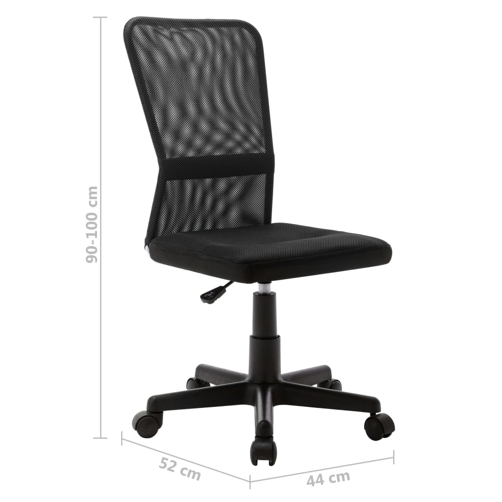 vidaXL Office Chair Black 44x52x100 cm Mesh Fabric