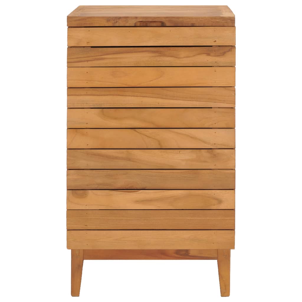 vidaXL Laundry Basket 40x40x70 cm Solid Teak Wood