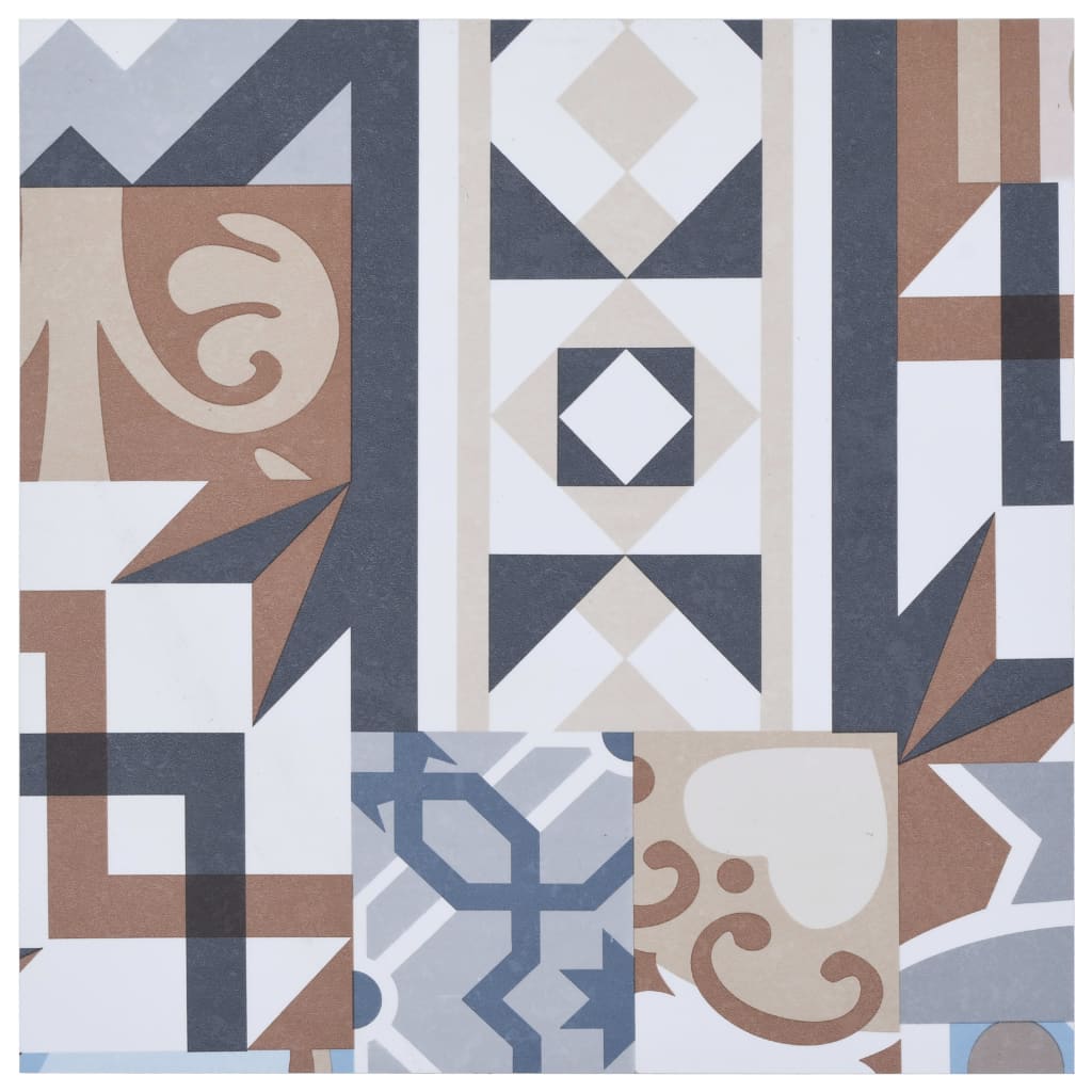 vidaXL PVC Flooring Plank Self-adhesive 5.11 m² Mono Pattern