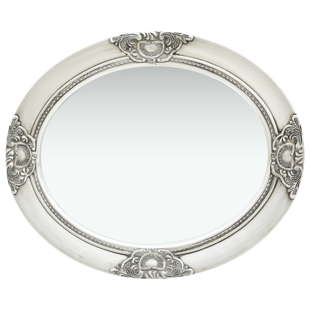 vidaXL Wall Mirror Baroque Style 50x60 cm Silver