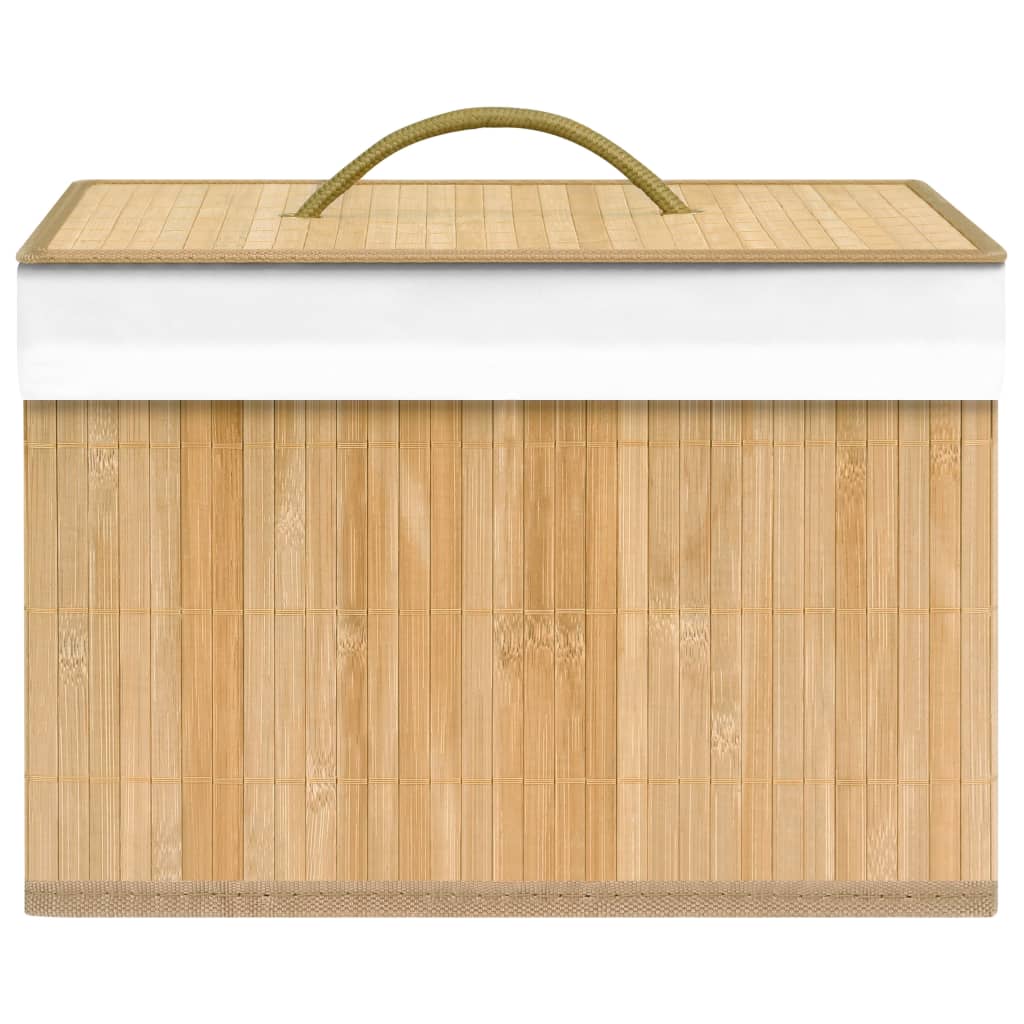 vidaXL Bamboo Storage Boxes 4 pcs
