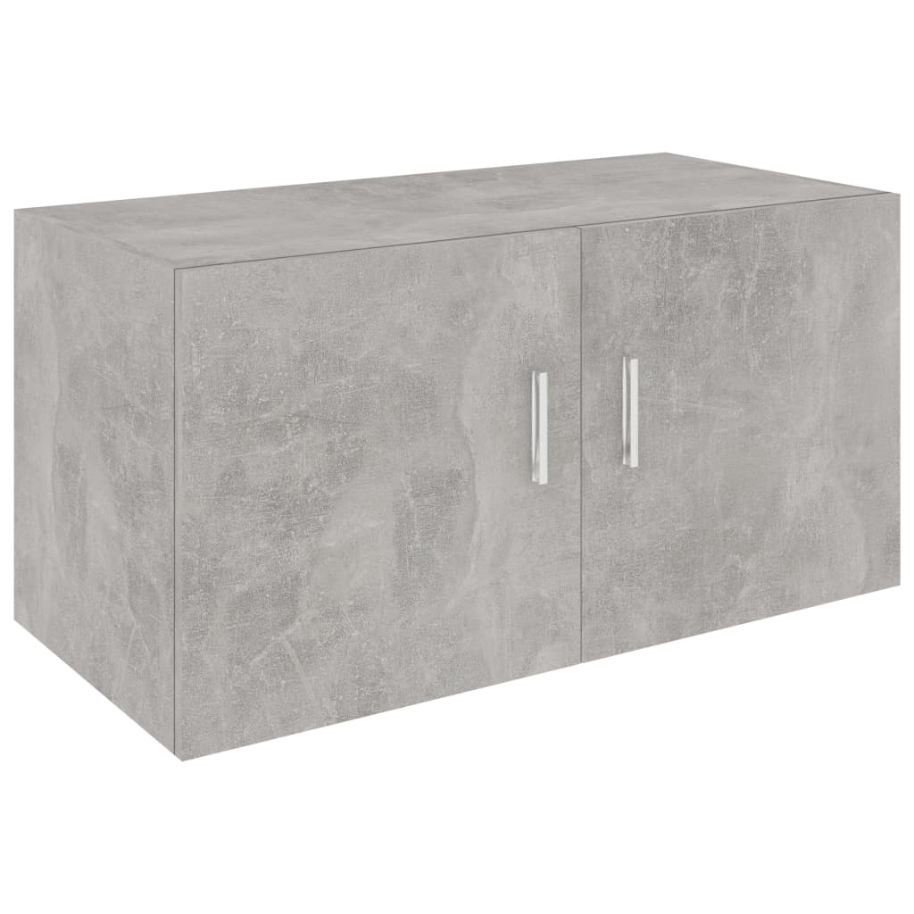 vidaXL Wall Mounted Cabinet Concrete Grey 80x39x40 cm Engineered Wood