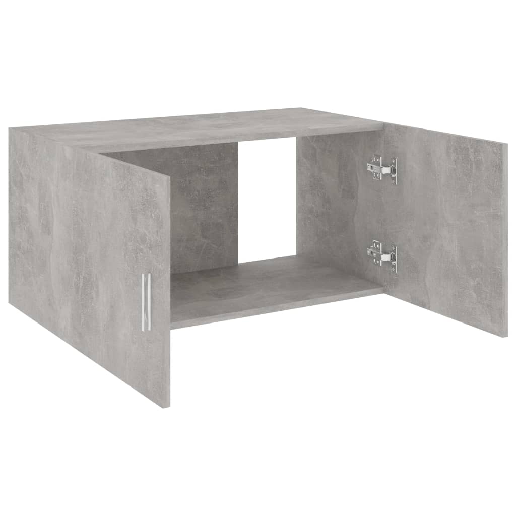 vidaXL Wall Mounted Cabinet Concrete Grey 80x39x40 cm Engineered Wood