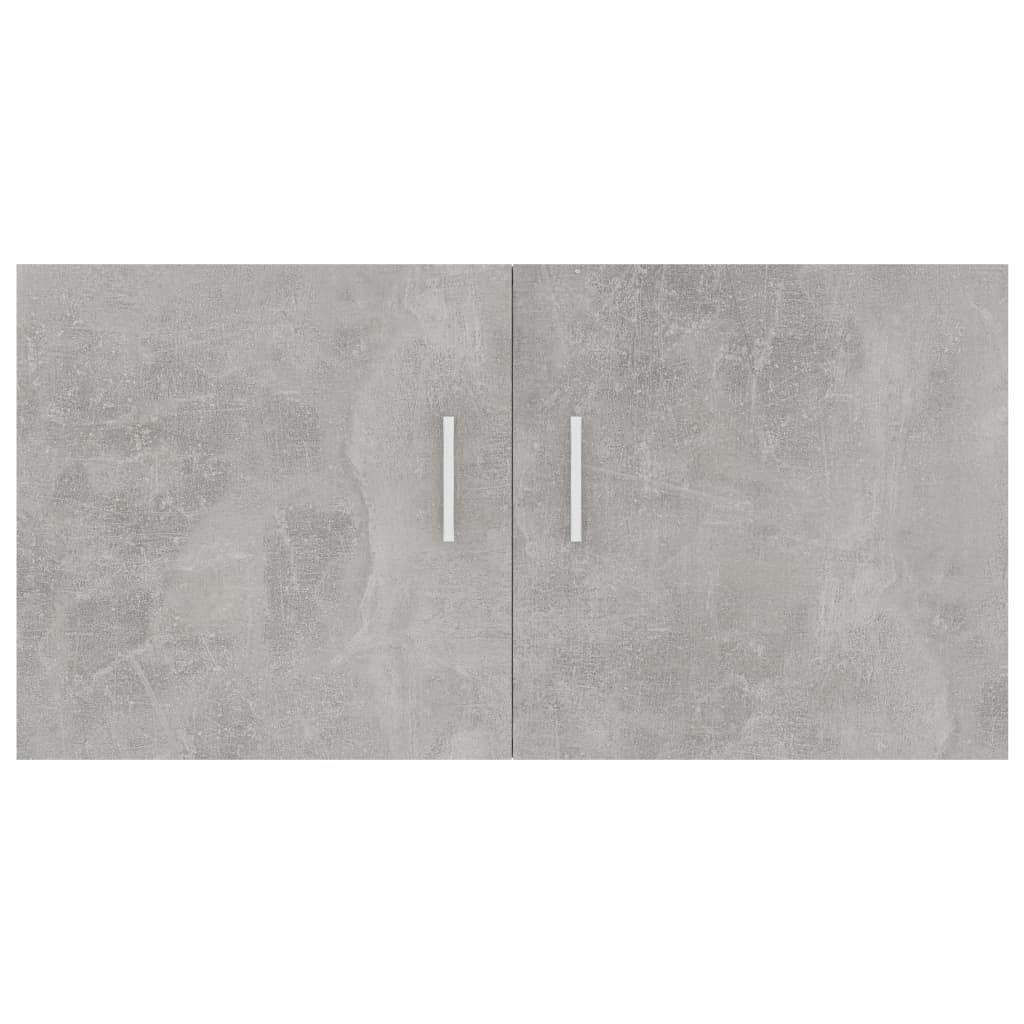 vidaXL Wall Mounted Cabinet Concrete Grey 80x39x40 cm Engineered Wood