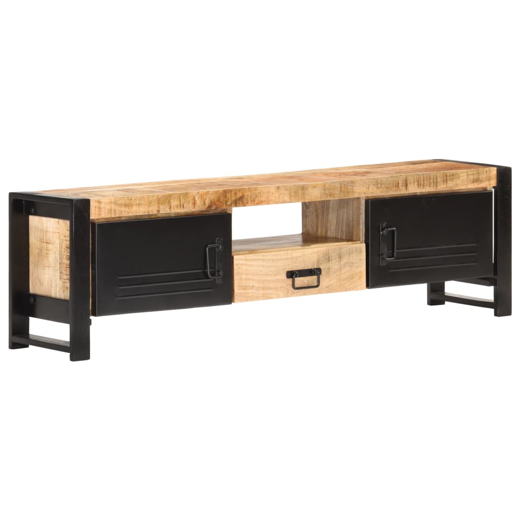 vidaXL TV Cabinet 140x30x40 cm Rough Mango Wood