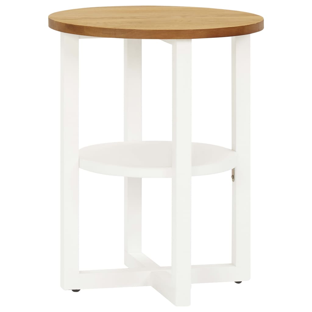vidaXL Lamp Table 40x50 cm Solid Oak Wood