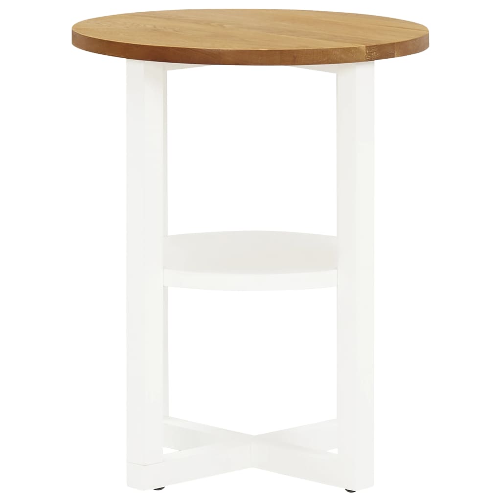 vidaXL Lamp Table 40x50 cm Solid Oak Wood