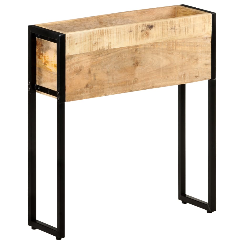 vidaXL Planter 60x20x68 cm Rough Mango Wood