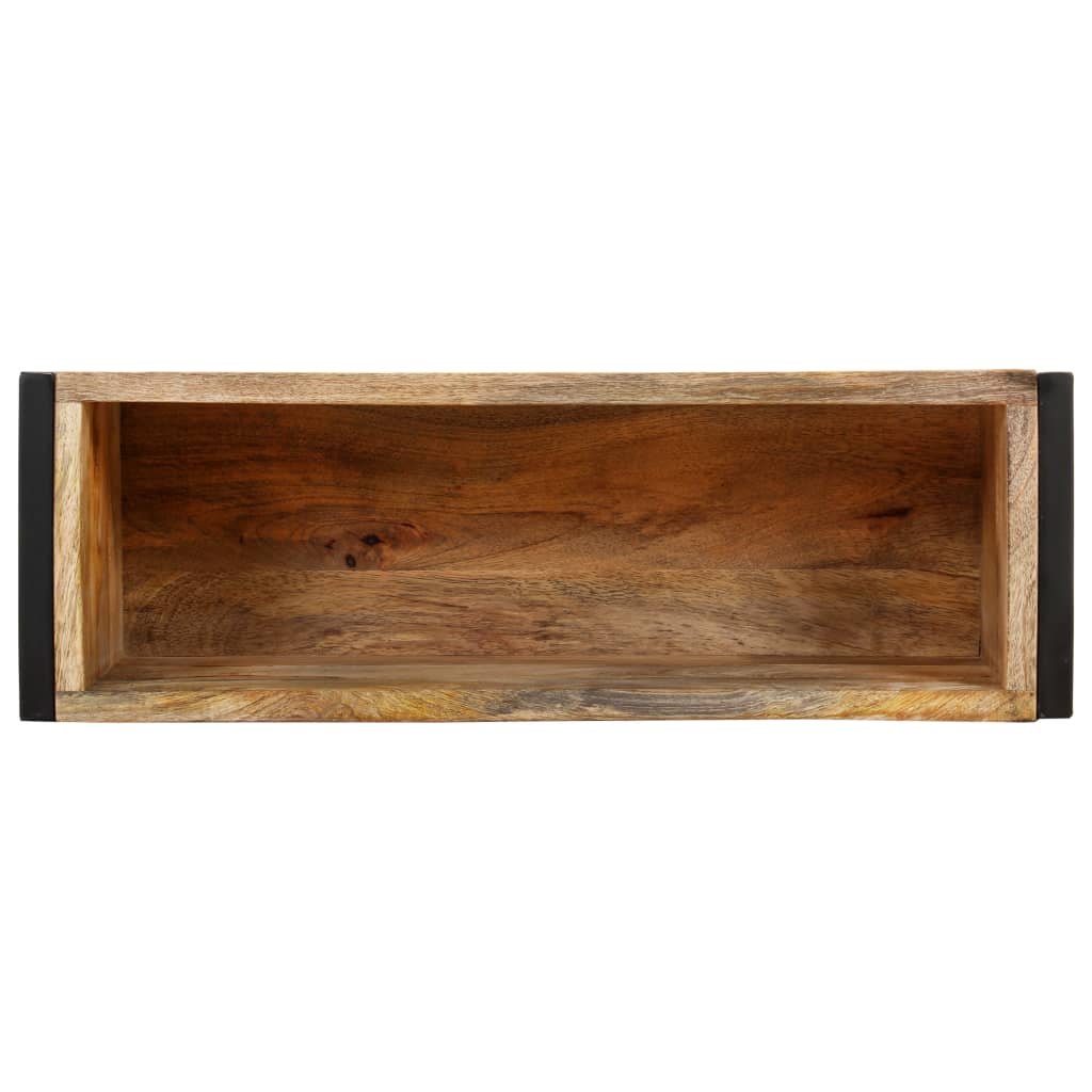 vidaXL Planter 60x20x68 cm Rough Mango Wood
