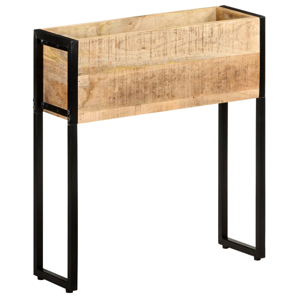 vidaXL Planter 60x20x68 cm Rough Mango Wood