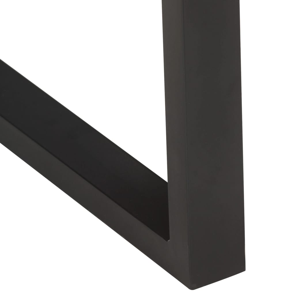 vidaXL Coffee Table with Live Edges 60x60x40 cm Solid Acacia Wood