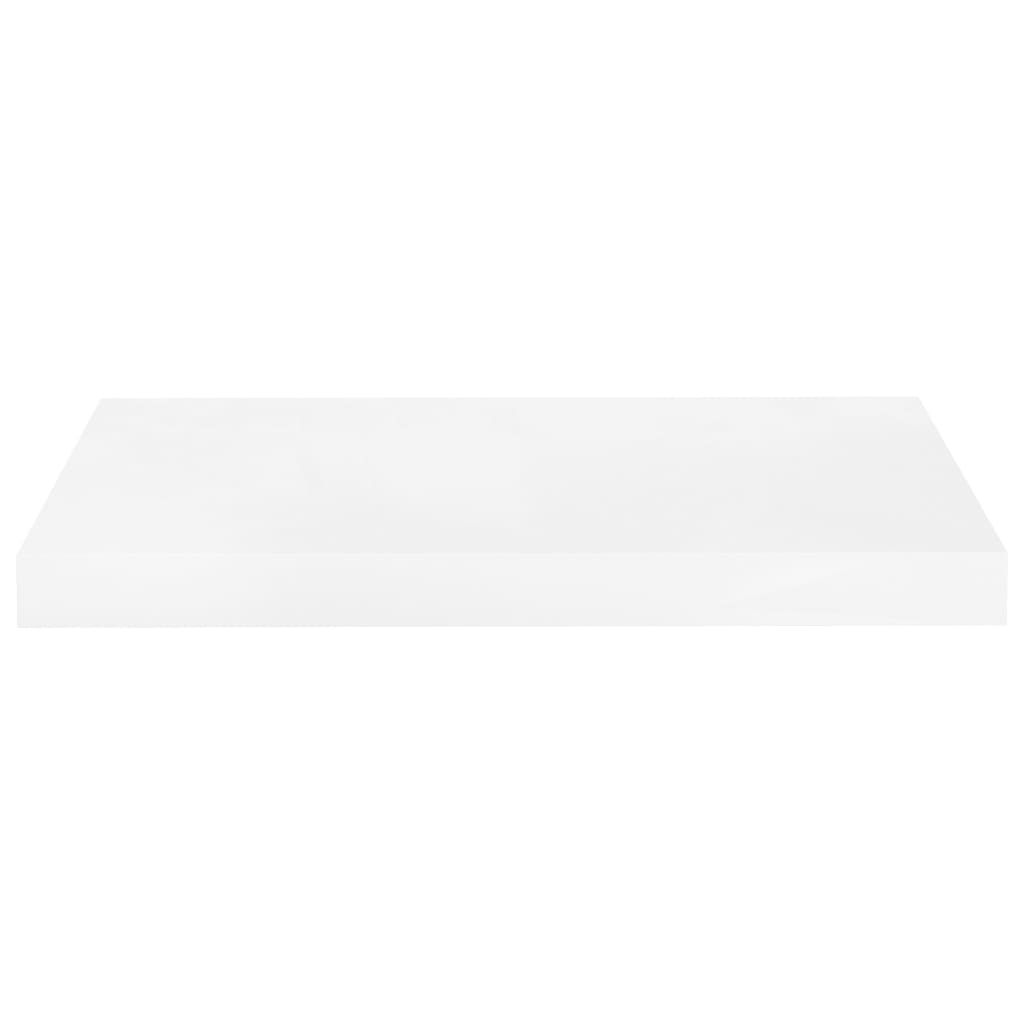 vidaXL Floating Wall Shelves 4 pcs High Gloss White 50x23x3.8 cm MDF