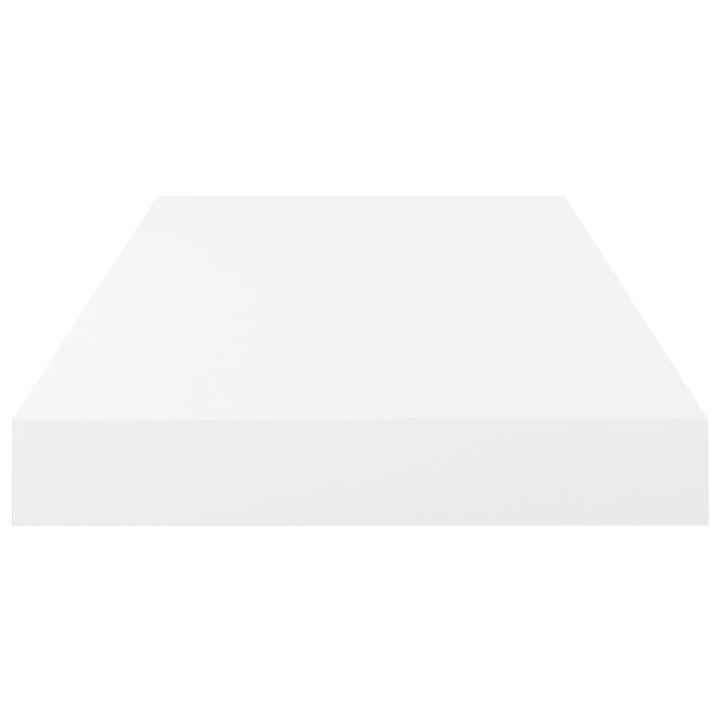 vidaXL Floating Wall Shelves 4 pcs High Gloss White 50x23x3.8 cm MDF