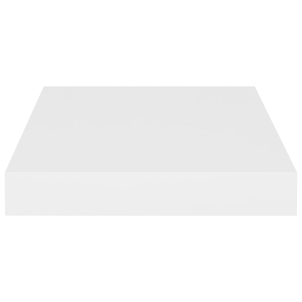vidaXL Floating Wall Shelves 2 pcs White 23x23.5x3.8 cm MDF