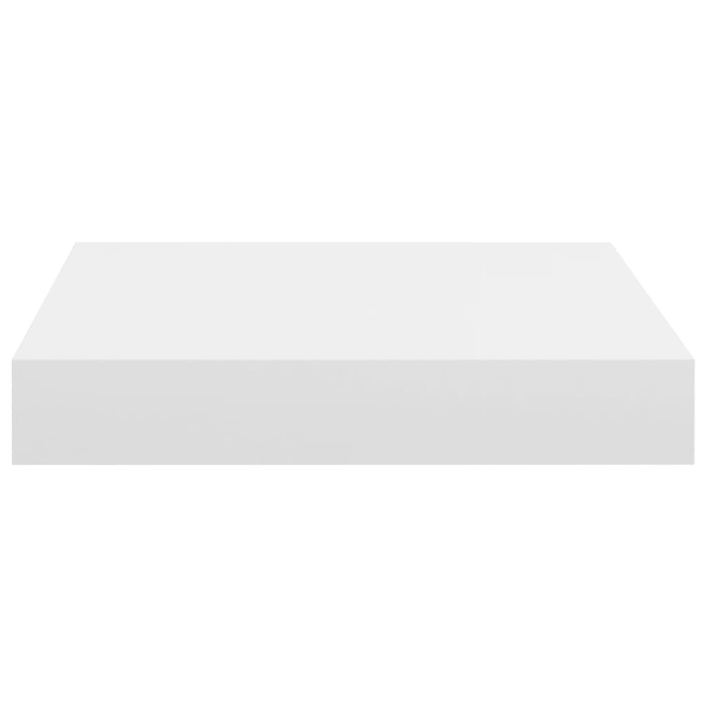 vidaXL Floating Wall Shelves 2 pcs White 23x23.5x3.8 cm MDF