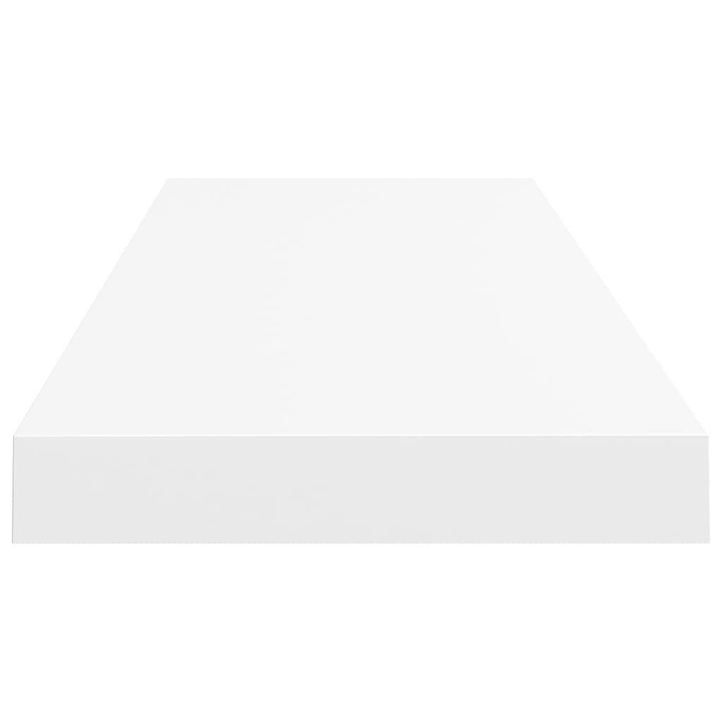 vidaXL Floating Wall Shelves 2 pcs White 80x23.5x3.8 cm MDF