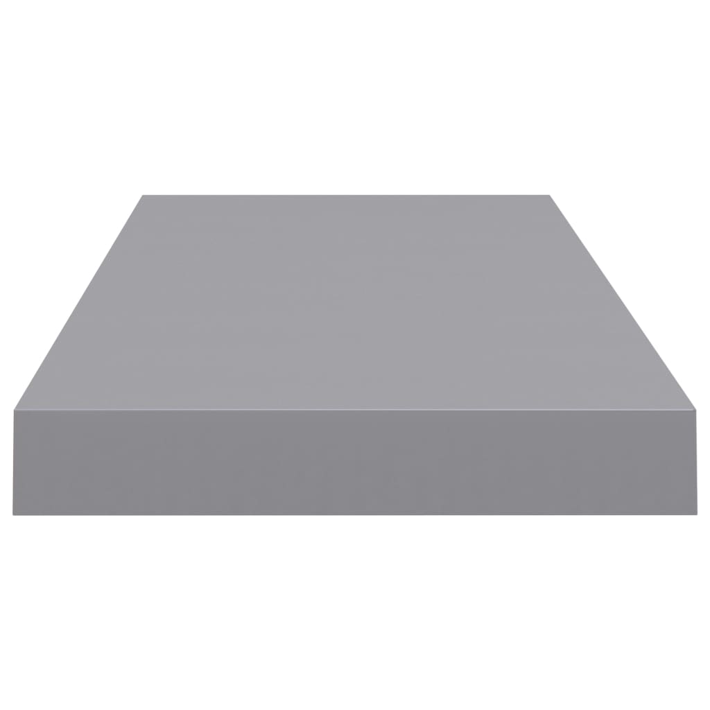 vidaXL Floating Wall Shelves 4 pcs Grey 60x23.5x3.8 cm MDF