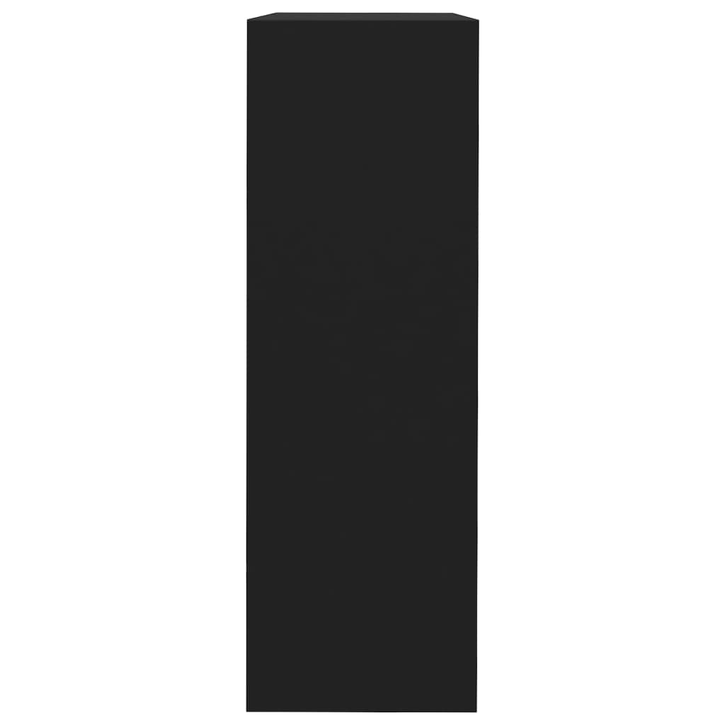 vidaXL Wall Cube Shelves 3 pcs Black MDF