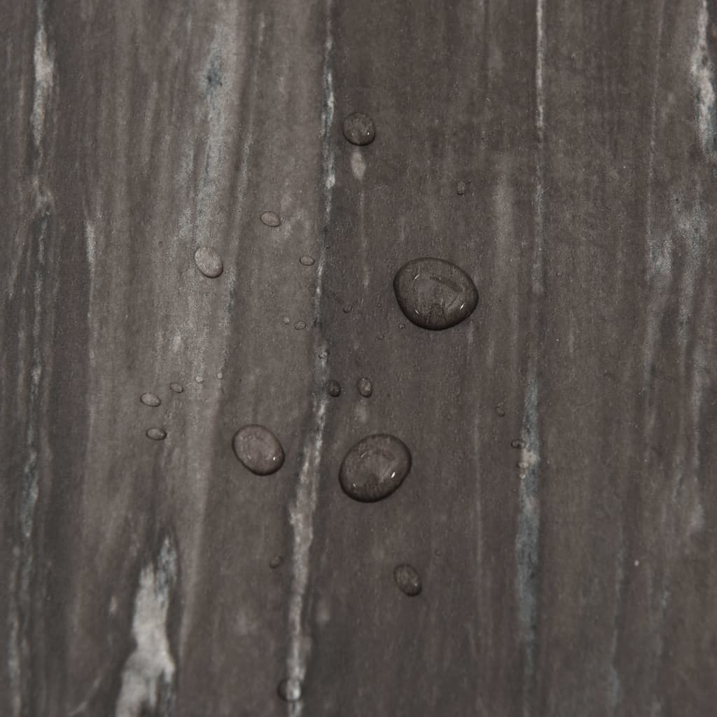 vidaXL Self-adhesive Flooring Planks 55 pcs PVC 5.11 m² Dark Grey