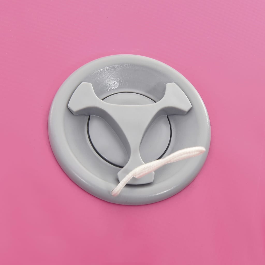 vidaXL Inflatable Gymnastic Roll with Pump 120x75 cm PVC Pink