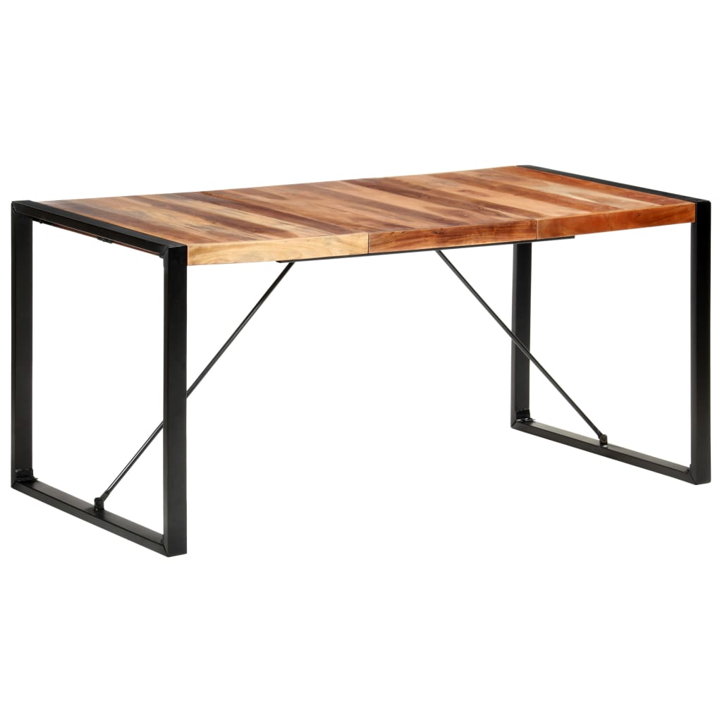 vidaXL Dining Table 160x80x75 cm Solid Wood