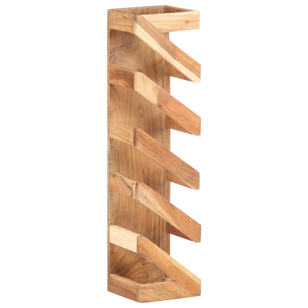 vidaXL Wine Rack for 5 Bottles Solid Acacia Wood