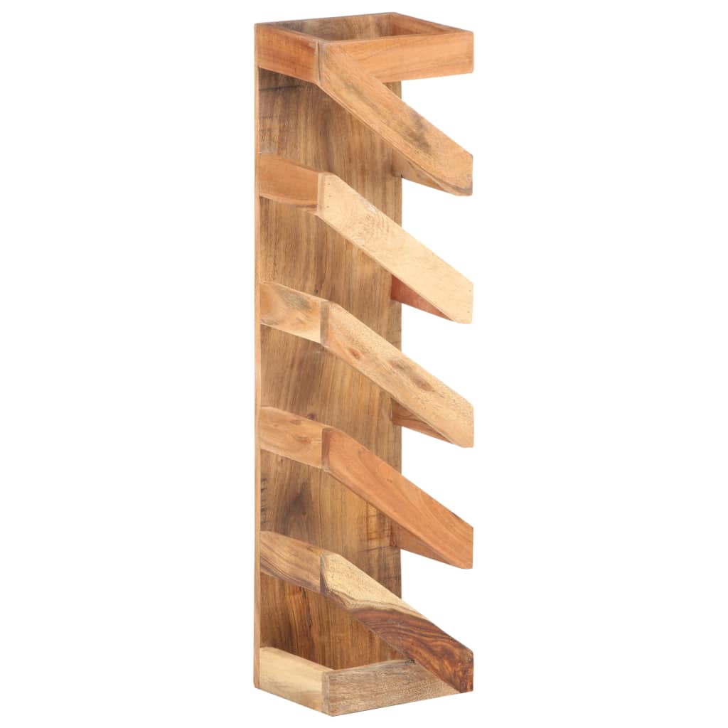 vidaXL Wine Rack for 5 Bottles Solid Acacia Wood
