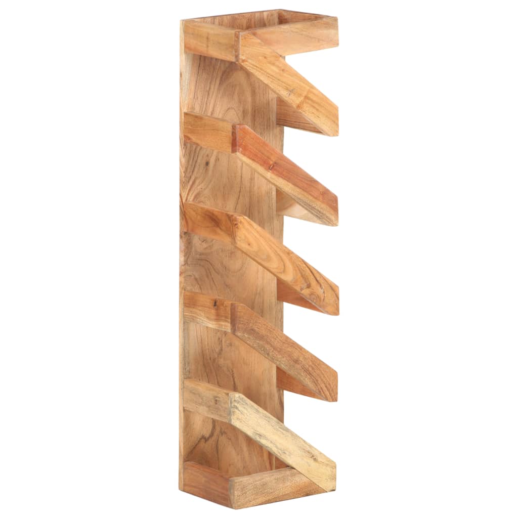vidaXL Wine Rack for 5 Bottles Solid Acacia Wood