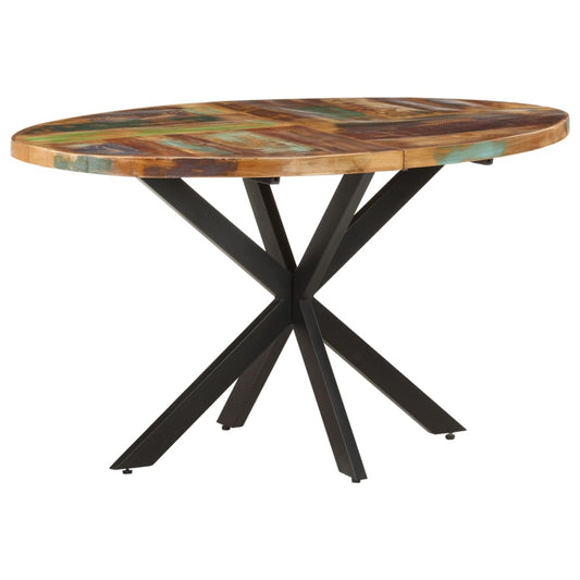 vidaXL Dining Table 140x80x75 cm Solid Reclaimed Wood