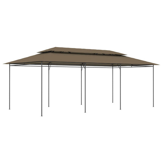 vidaXL Gazebo 600x298x270 cm Taupe 180 g/m²