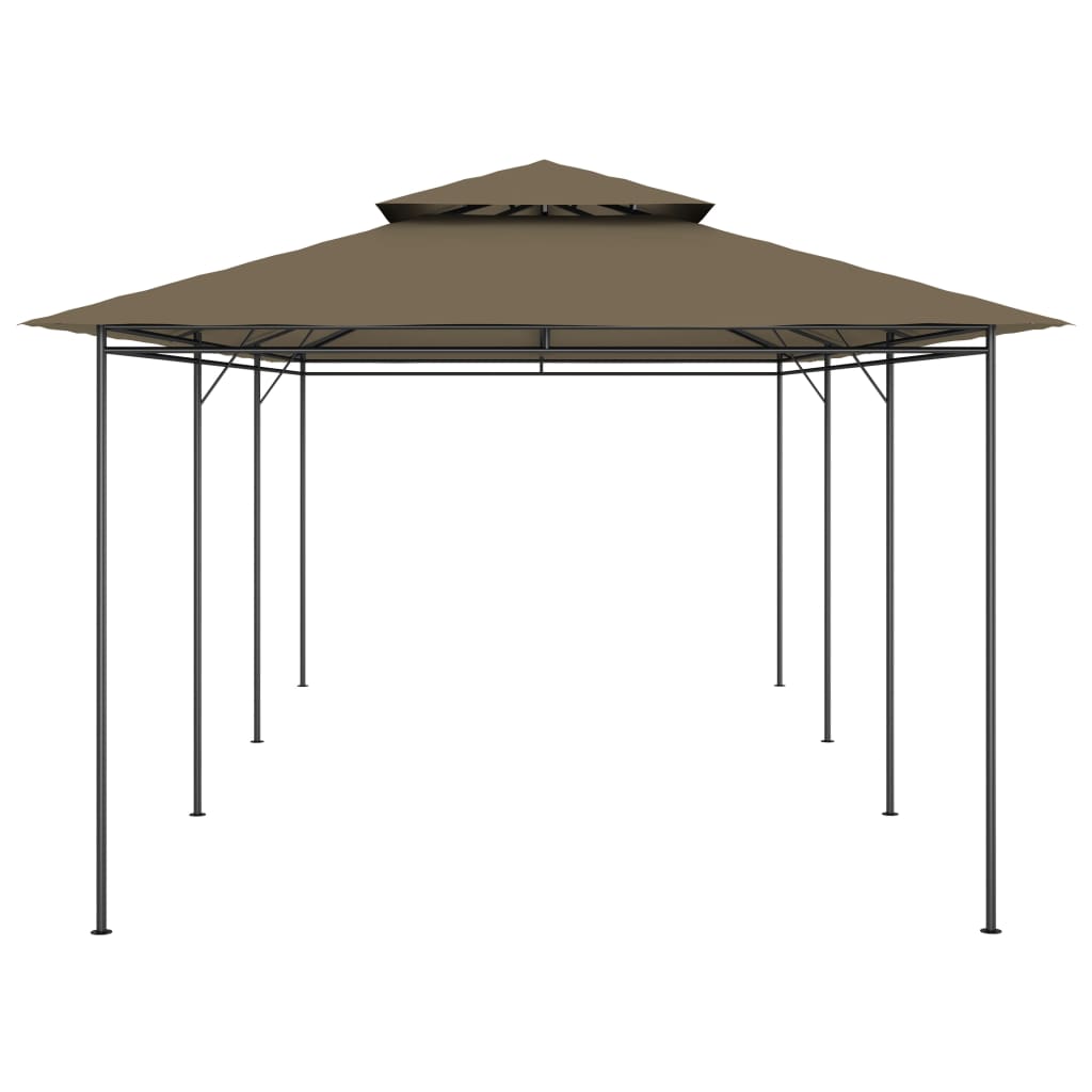vidaXL Gazebo 600x298x270 cm Taupe 180 g/m²