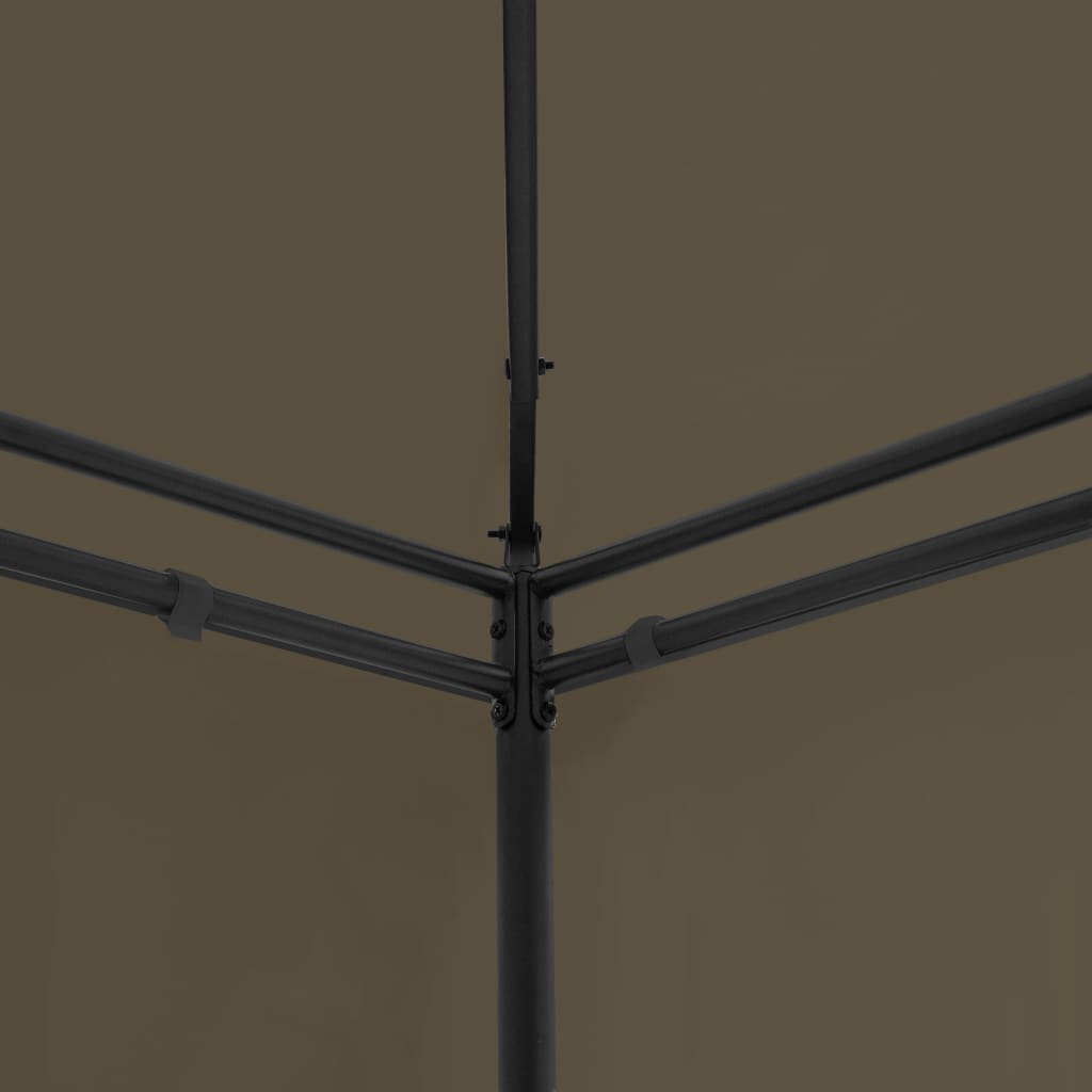 vidaXL Gazebo 600x298x270 cm Taupe 180 g/m²