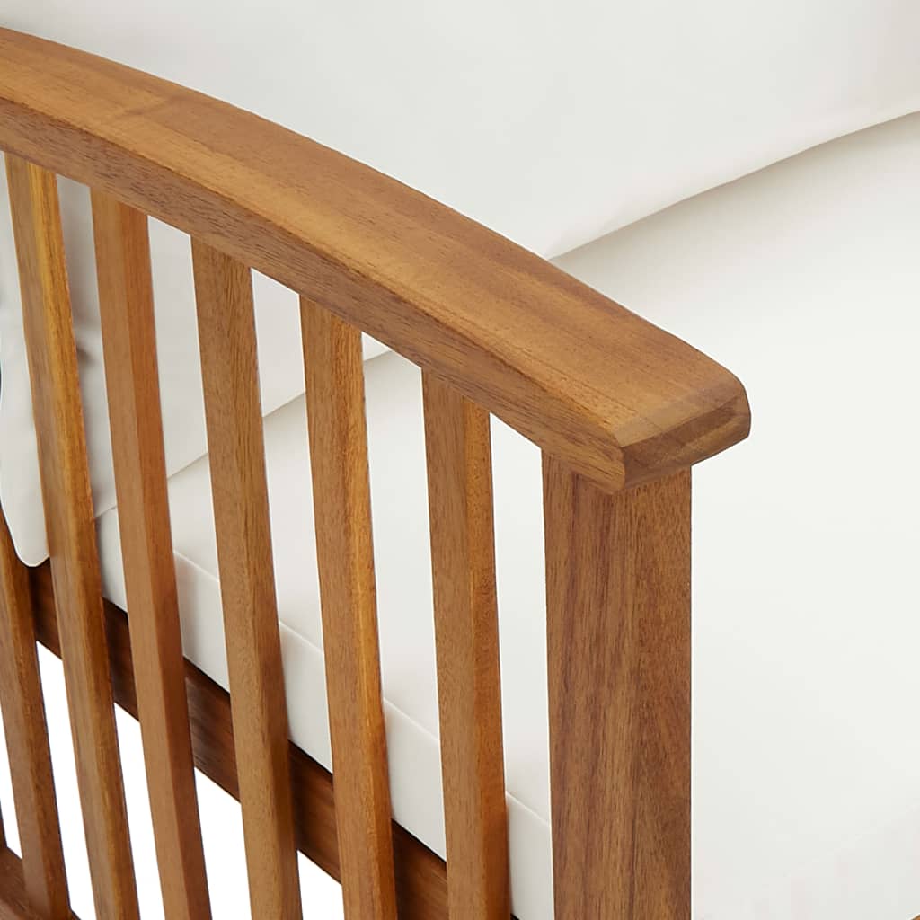 vidaXL Garden Chairs with Cushions 2 pcs Solid Acacia Wood