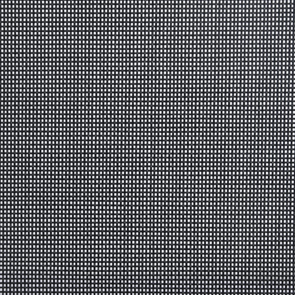 vidaXL Folding Garden Chairs 4 pcs Textilene Black