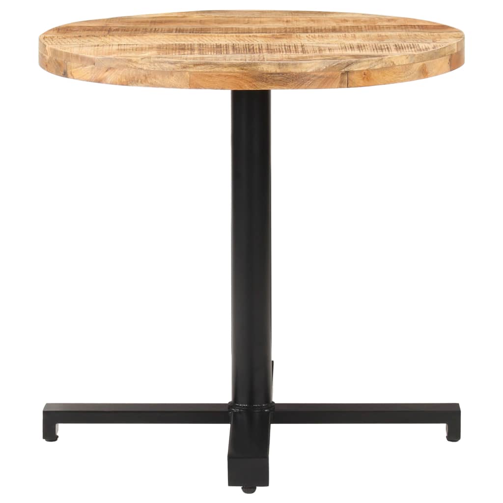 vidaXL Bistro Table Round Ø80x75 cm Rough Mango Wood