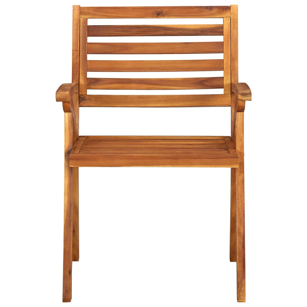 vidaXL Garden Chairs 2 pcs Solid Acacia Wood