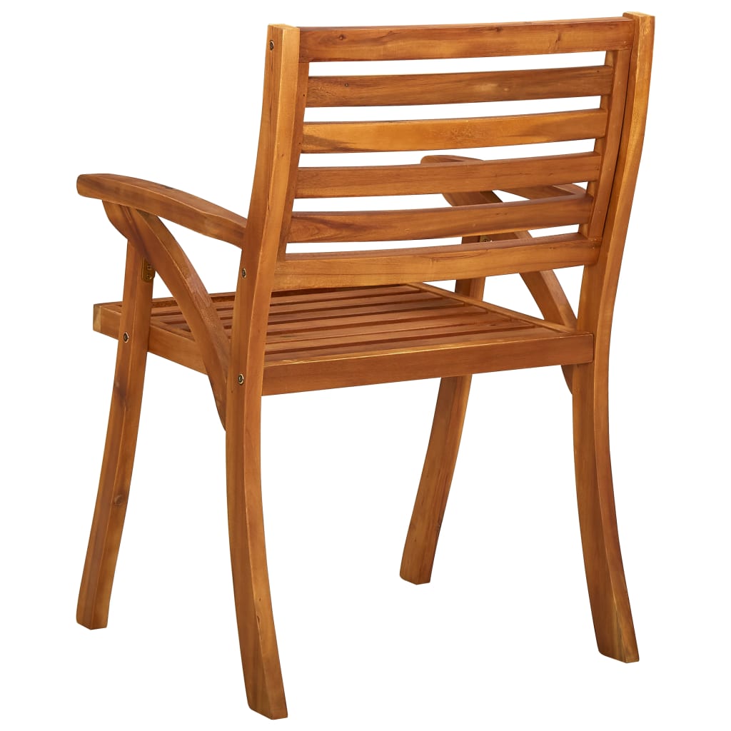 vidaXL Garden Chairs 2 pcs Solid Acacia Wood