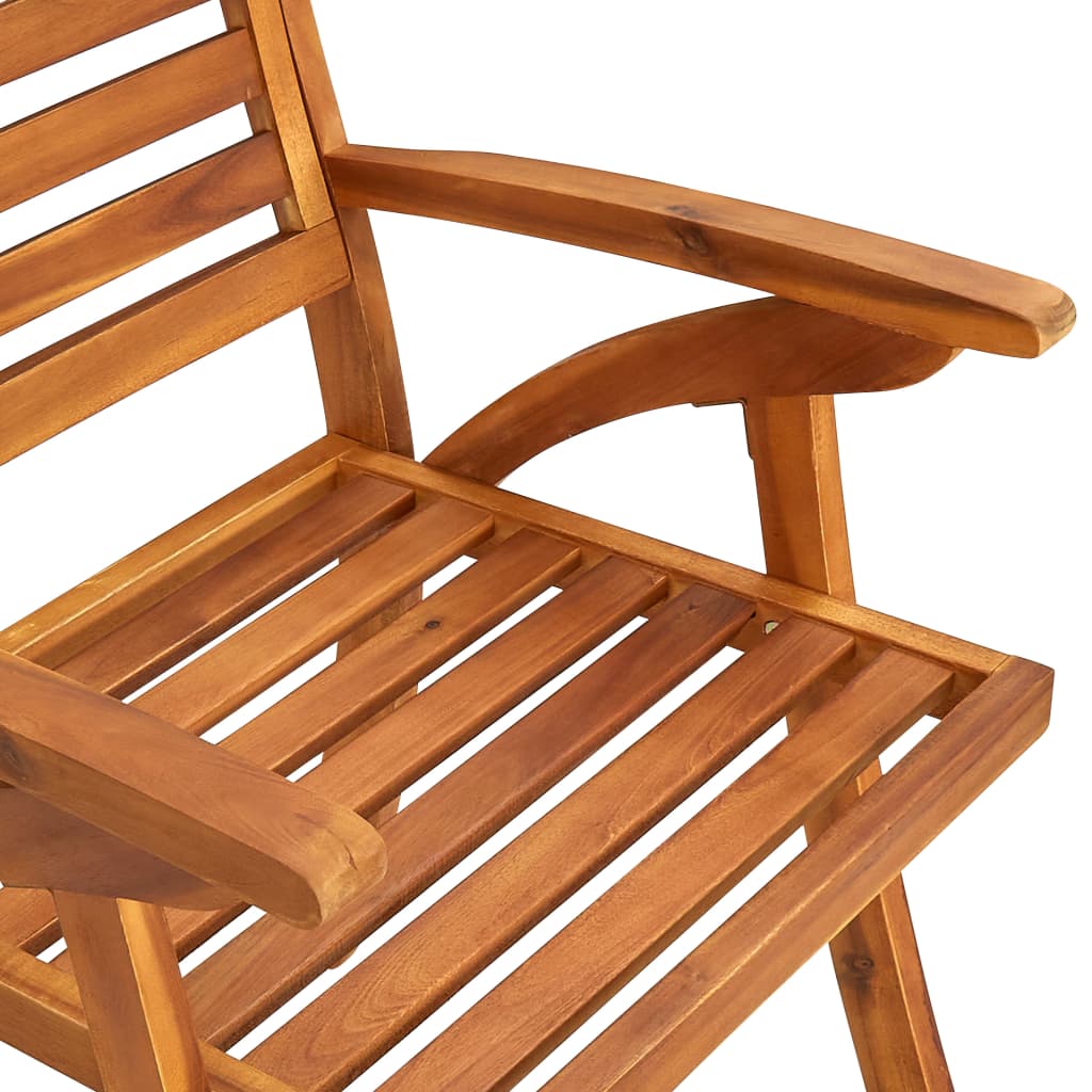 vidaXL Garden Chairs 2 pcs Solid Acacia Wood