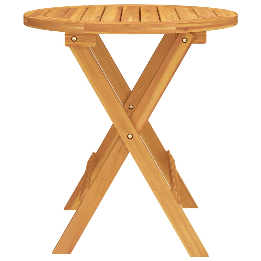 vidaXL Bistro Table Ø46x47 cm Solid Wood Acacia