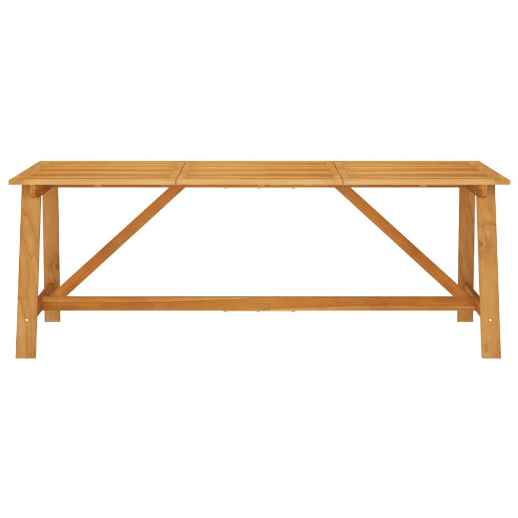 vidaXL Garden Dining Table 206x100x74 cm Solid Acacia Wood