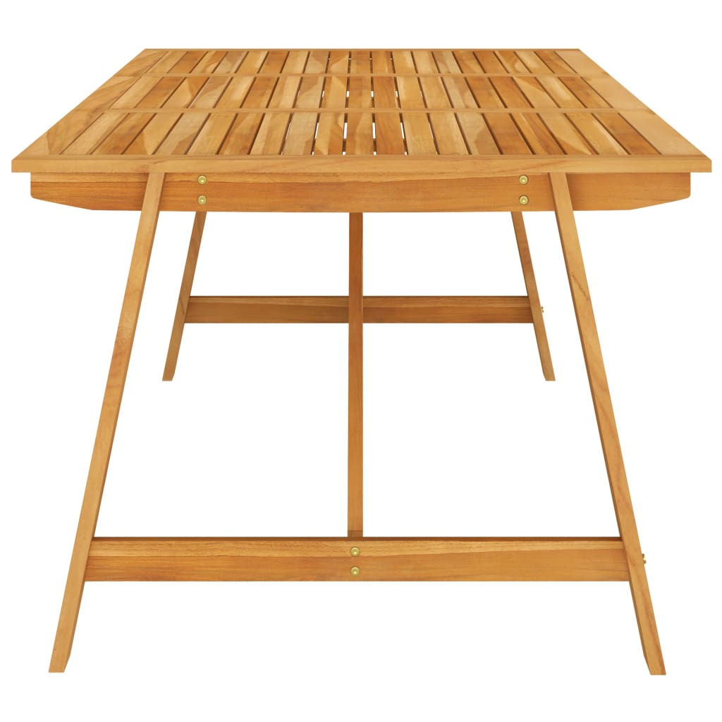 vidaXL Garden Dining Table 206x100x74 cm Solid Acacia Wood